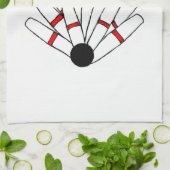 Serviette customisée de bowling de Candlepin (Plié)