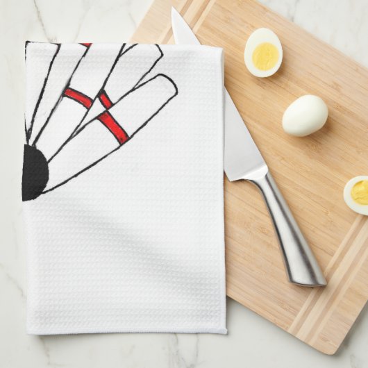 Serviette customisée de bowling de Candlepin (Quart Plié)