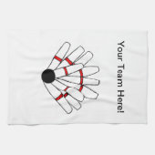 Serviette customisée de bowling de Candlepin (Horizontal)