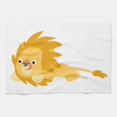 Serviette Cute Bouncy Cartoon Lion (Horizontal)