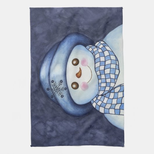 Serviette Cute Snowman (Vertical)