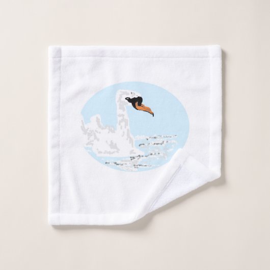 Serviette : Cygnes (Gant de toilette)