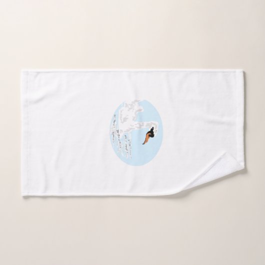 Serviette : Cygnes (Serviette à main)