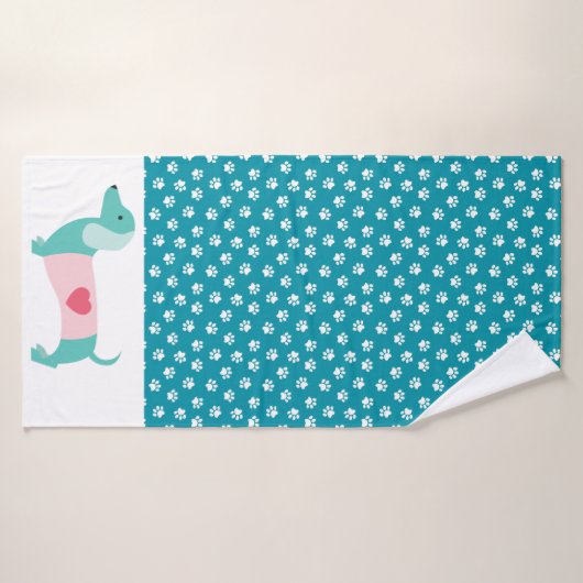 Serviette Dachshund (Serviette de bain)