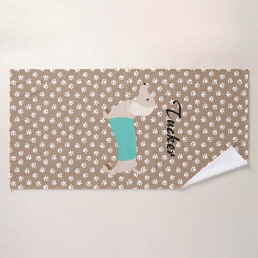 Serviette Dachshund (Serviette de bain)