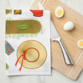 Serviette d'amour jardinage (Quart Plié)