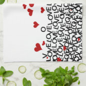 Serviette d'amour Saint Valentin (Plié)
