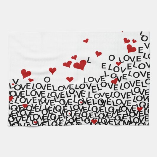 Serviette d'amour Saint Valentin (Horizontal)
