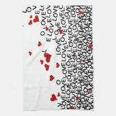 Serviette d'amour Saint Valentin (Vertical)