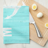 serviette d'ancrage nautique | bleu turquoise (Quart Plié)