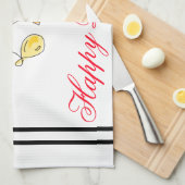 Serviette d'anniversaire personnalisée (Quart Plié)