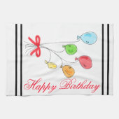 Serviette d'anniversaire personnalisée (Horizontal)