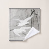 Serviette d'art asiatique Egret côtier (Gant de toilette)