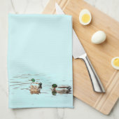 Serviette d'art de canards de Mallard (Quart Plié)