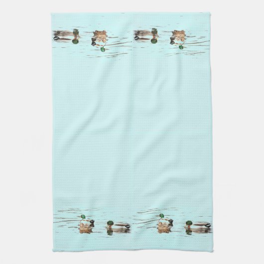 Serviette d'art de canards de Mallard (Vertical)