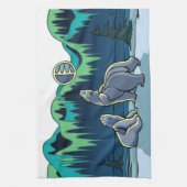 Serviette d'art de l'ours natif Serviette de thé d (Vertical)