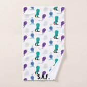 Serviette de 3 pièces avec défilé de monstres stup (Serviette à main)