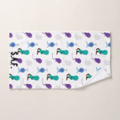 Serviette de 3 pièces avec défilé de monstres stup (Serviette à main)