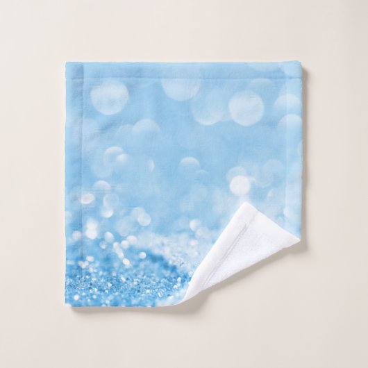 SERVIETTE DE BAIN À BULLE BLEU AQAU (Gant de toilette)
