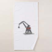 Serviette de bain à conception de grue (Serviette de bain)