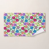 Serviette de bain à fleurs de géranium (Serviette à main)
