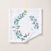 Serviette de bain à fleurs de printemps (Gant de toilette)