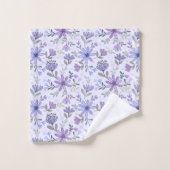 Serviette de bain à fleurs dessinées à la main de  (Gant de toilette)