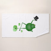 Serviette de bain à la grenouille dansante (Serviette de bain)