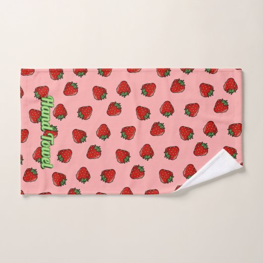 Serviette de bain à l'icône de fraise (Serviette à main)