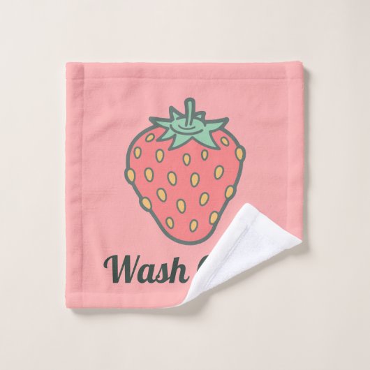 Serviette de bain à l'icône de fraise (Gant de toilette)