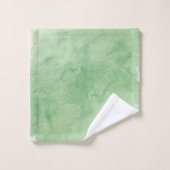 Serviette de bain à monogramme féminin écriture mo (Gant de toilette)
