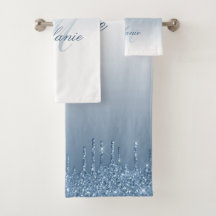 serviette de bain à parties scintillant à goutte b