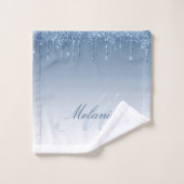 serviette de bain à parties scintillant à goutte b (Gant de toilette)