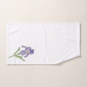 Serviette De Bain À Peinture Fleur Iris Violet (Serviette à main)