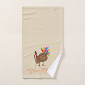 Serviette de bain à plumes mâle Turquie Thanksgivi (Serviette à main)