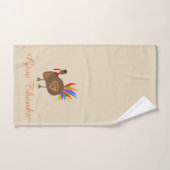 Serviette de bain à plumes mâle Turquie Thanksgivi (Serviette à main)