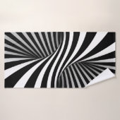 Serviette De Bain À Rayures Hypnotiques (Serviette de bain)