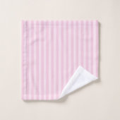 Serviette de bain à rayures roses (Gant de toilette)