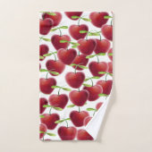 Serviette de bain à tarte cerise (Serviette à main)