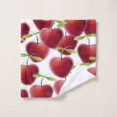 Serviette de bain à tarte cerise (Gant de toilette)