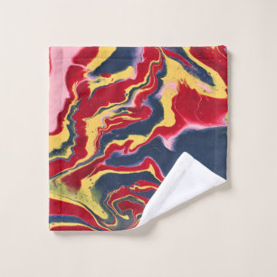 Serviette de bain abstraite colorée Sadie 1