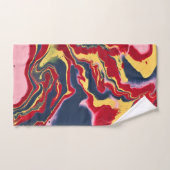 Serviette de bain abstraite colorée Sadie 1 (Serviette à main)