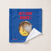 Serviette de bain amusante "PAS AUJOURD'HUI KAREN" (Gant de toilette)
