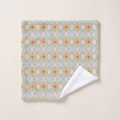 Serviette de bain Apricot Set avec rose et vert (Gant de toilette)
