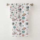 Serviette de bain Astronaute Planètes & Étoiles en (En situation)