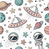 Serviette de bain Astronaute Planètes & Étoiles en