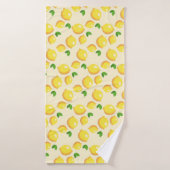 Serviette de bain aux citrons jaunes (Serviette de bain)