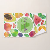 Serviette de bain aux fruits brillants juteux (Serviette à main)
