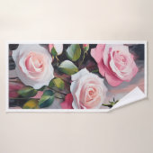 Serviette de bain aux roses (Serviette de bain)