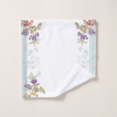 Serviette de bain aux tiges florales douces (Gant de toilette)